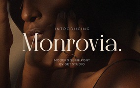 优雅高端现代奢侈品品牌女性婚礼设计英文衬线字体 Monrovia - Modern Serif Font