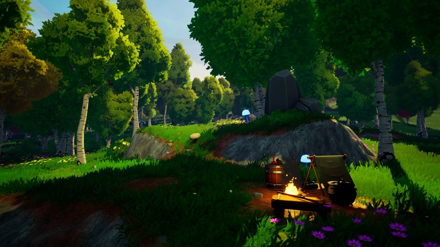 UE素材 风格化多边形游戏场景树叶树木河流山地3D模型 Unreal Engine – Dreamscape Nature : Meadows – Stylized Open World Environment 样机素材 第3张