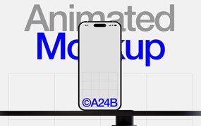 AE模板 专业5k高清iphone 15 pro动态演示样机模板素材 Animated iPhone 15 Pro Mockup 02