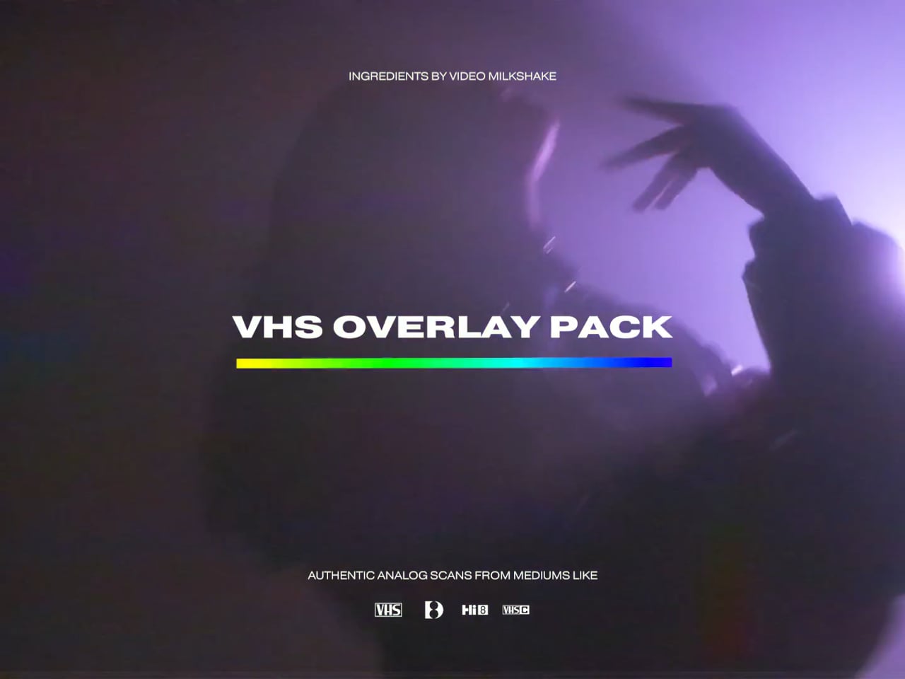 Video Milkshake 复古VHS做旧磁带故障失真噪点颗粒背景视频素材 VHS GLITCHES AND OVERLAYS PACK 2.0 影视音频 第5张