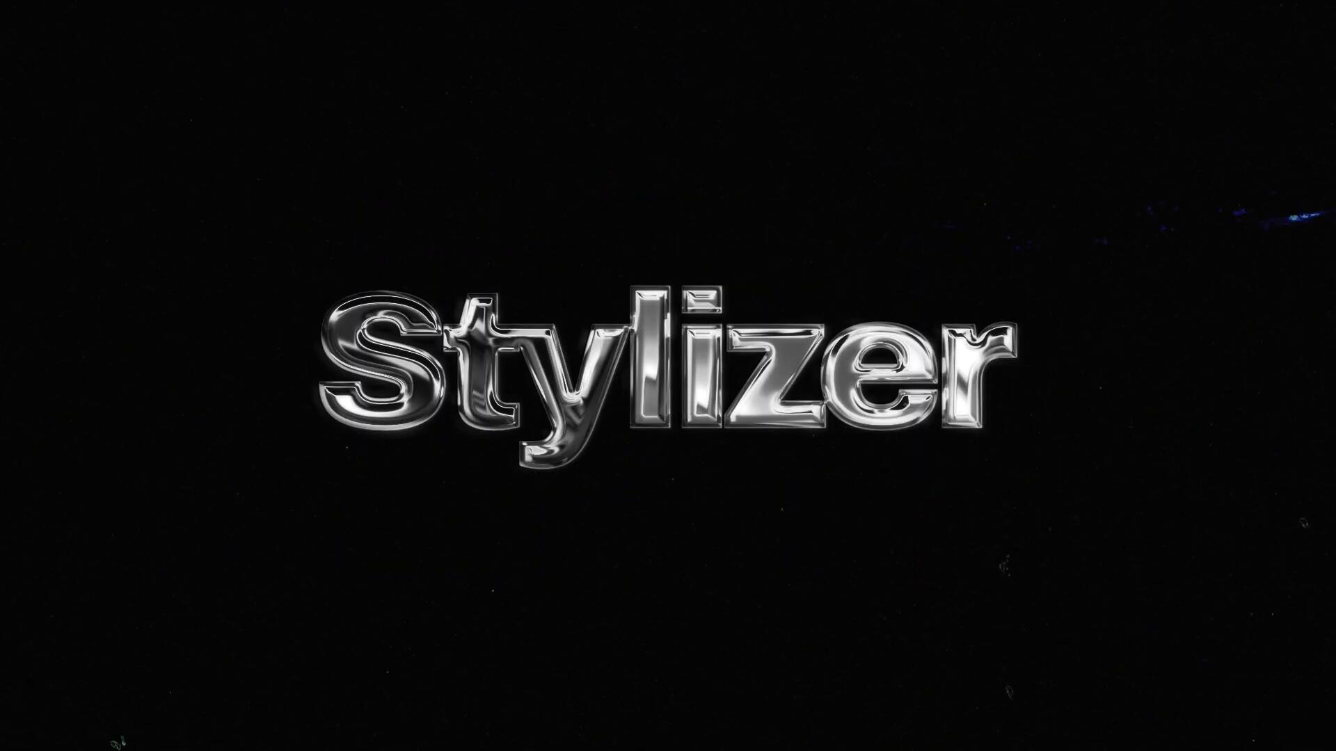 Happy Editing - Chrome Stylizer 全息3D金属镀铬扭曲流体酸性效果笑脸文字标题LOGO动画AE/PR模板 影视音频 第10张