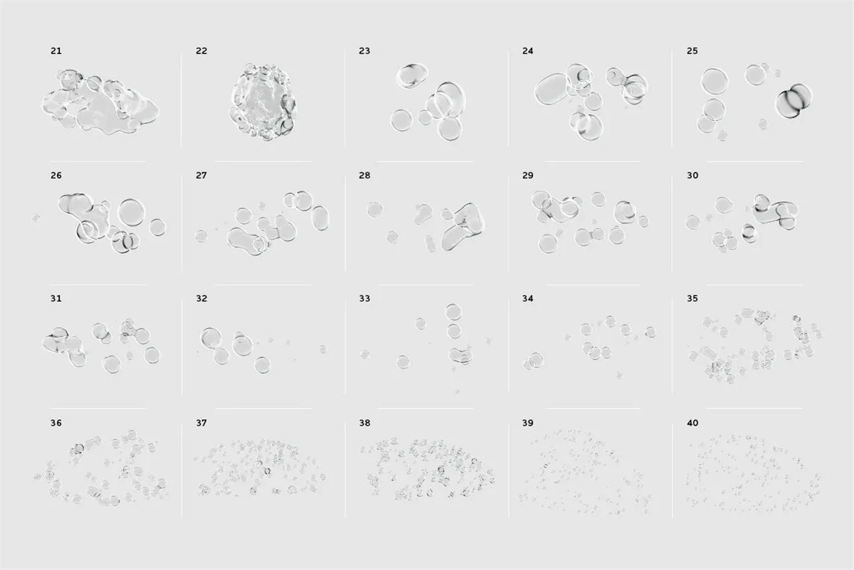 透明液体3D气泡流体玻璃扭曲变形文本标题置换特效PSD样机套装 Glass Mass Distortion Shapes , 第9张