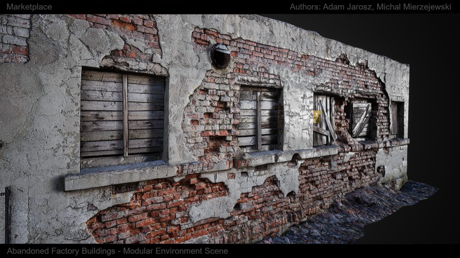 废弃旧厂房建筑3d模型ue设计素材 Abandoned Factory Buildings 样机素材 第11张