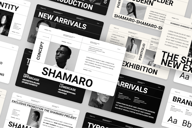 现代时尚品牌摄影作品集演示文稿设计模版 Shamaro – Photography Portfolio Powerpoint+Keynote , 第2张