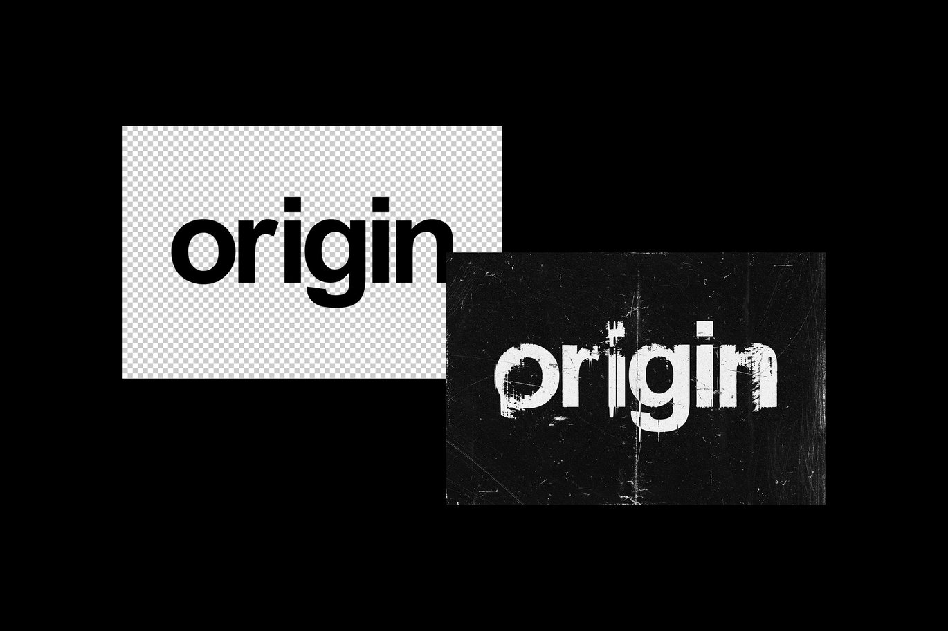 故障扭曲错位波点半色调海报标题logo设计ps特效滤镜样机模板素材 Distortion Ink Text Effect , 第2张