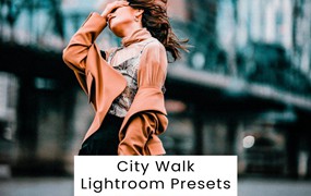 复古怀旧赛博朋克城市皮肤润饰婚礼摄影照片调色Lightroom预设 City Walk Lightroom Presets