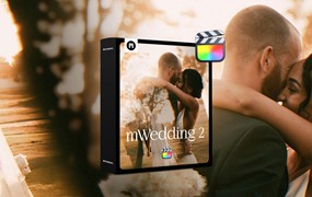 MotionVFX – mWedding 2 复古怀旧美学梦幻优雅婚礼旅拍电影氛围分屏文字排版转场视频效果FCPX插件包