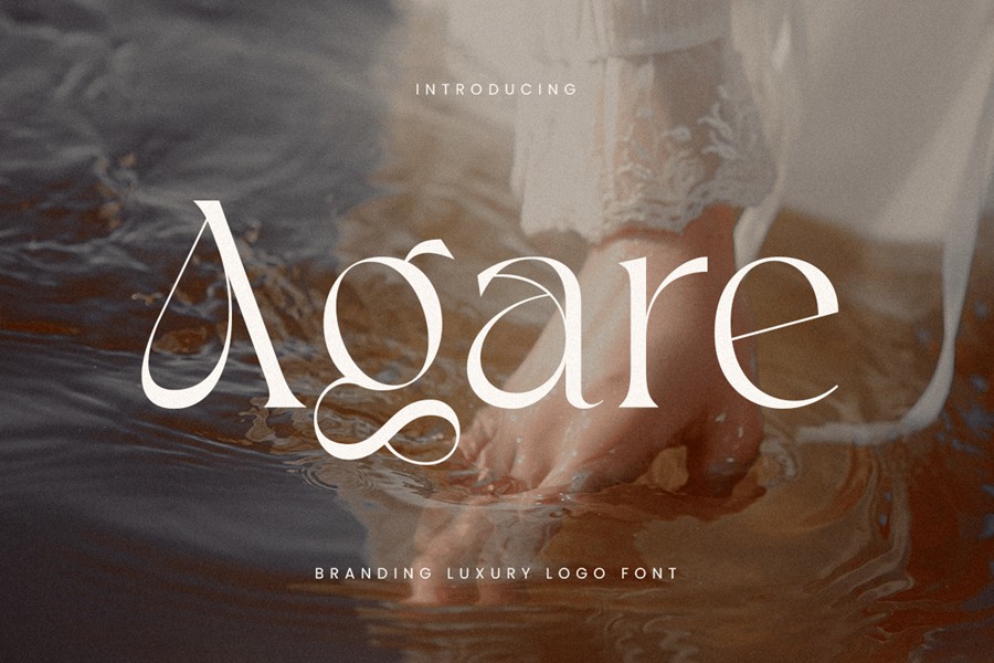 优雅奢华品牌包装徽标设计衬线英文字体安装包 Agare – Branding Luxury Font 设计素材 第1张