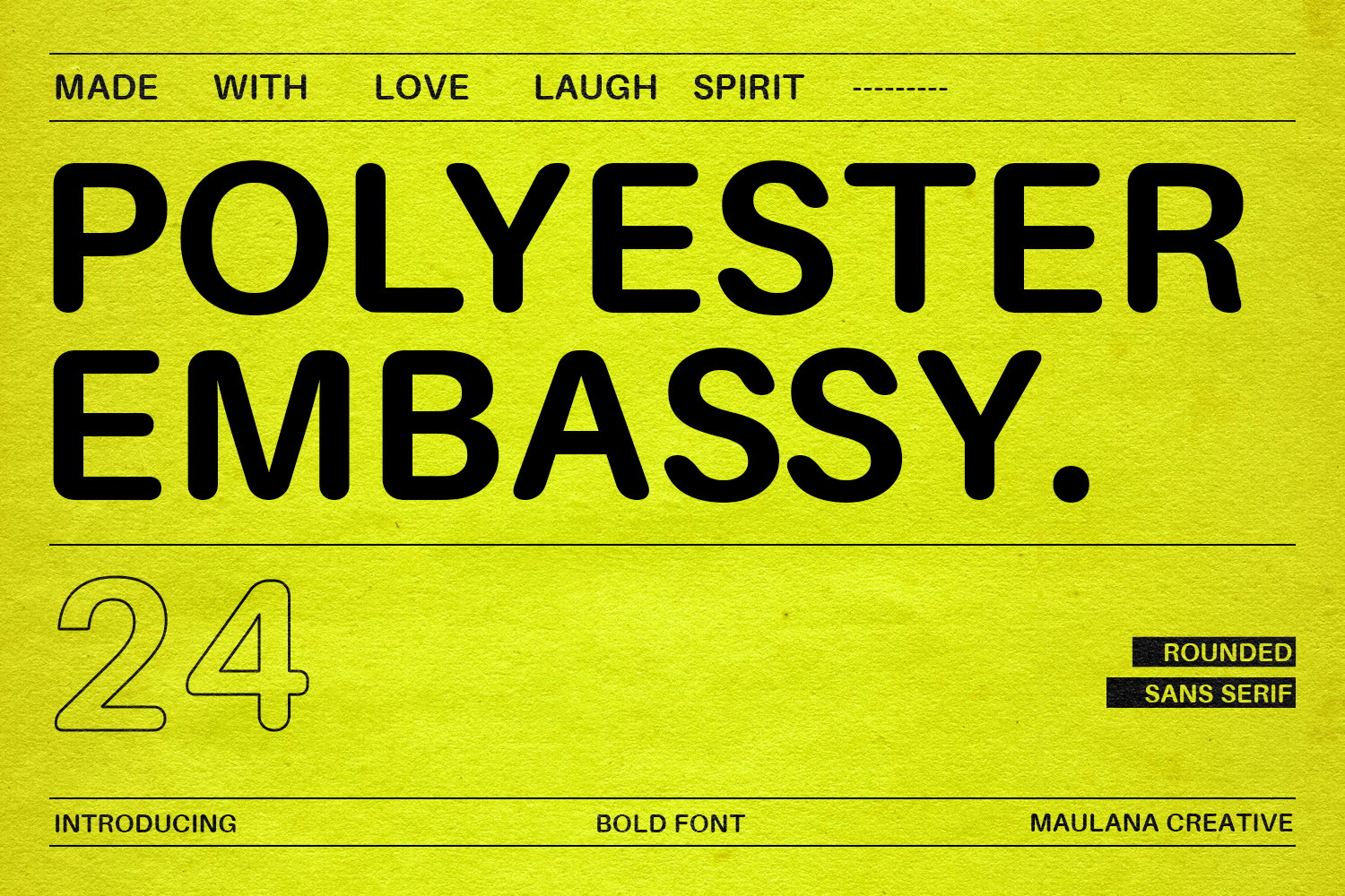 复古品牌社交媒体徽标设计无衬线英文字体安装包 Polyester Embassy Rounded Sans Serif Font 设计素材 第1张