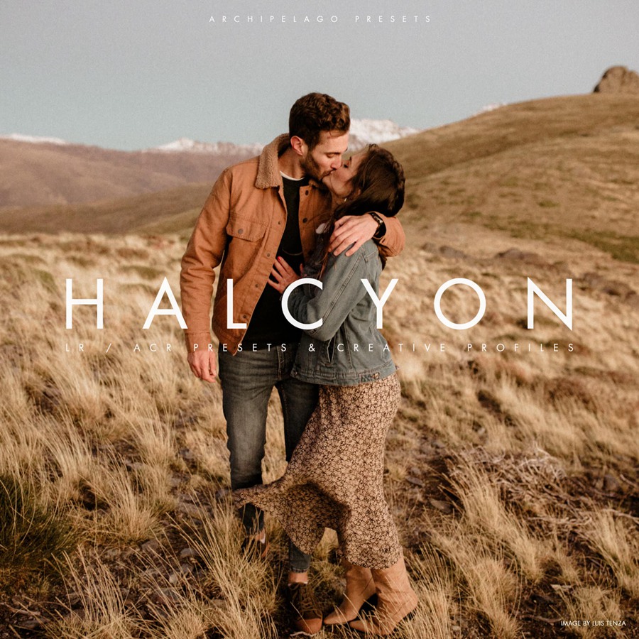 温暖暖色橙色色调情侣人像摄影照片调色Lightroom预设 Archipelago – Halcyon LR & ACR Presets + Profiles 插件预设 第1张