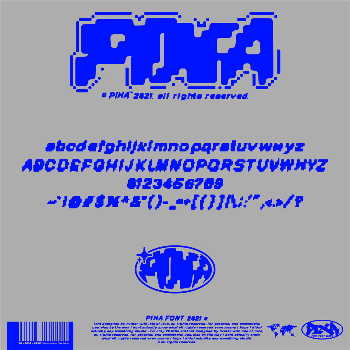 英文字体：复古千禧Y2K艺术风格日本游戏机像素风装饰排版字体 HAVTER- Pixa Typeface , 第3张