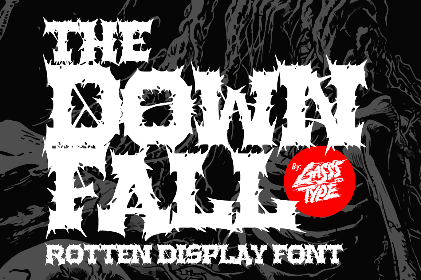 黑暗金属哥特式海报徽标设计装饰英文字体安装包 The Downfall – Black Metal Font , 第10张