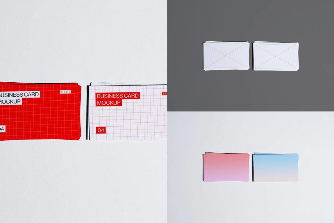 10款真实商务名片卡片LOGO设计贴图PSD样机模板素材 10 Business Card Mockups Bundle , 第5张