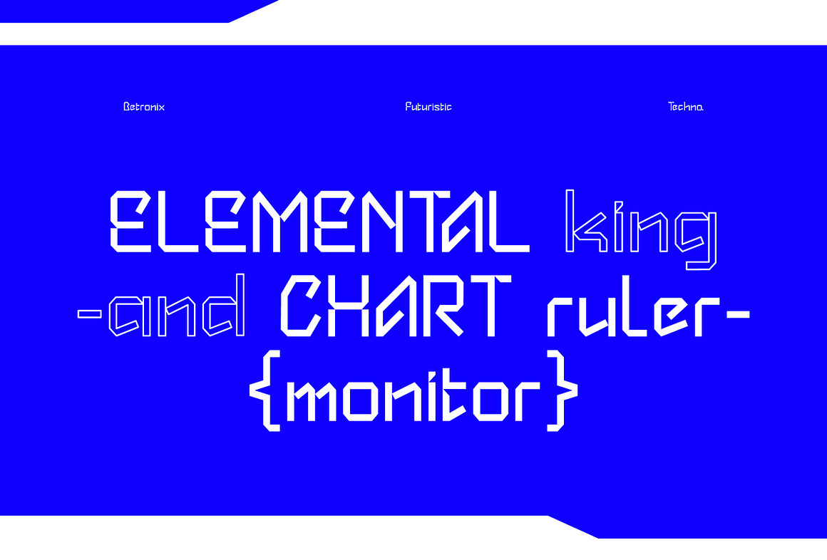 未来派科技品牌海报徽标设计装饰英文字体安装包 Betronix – Futuristic Type 设计素材 第11张