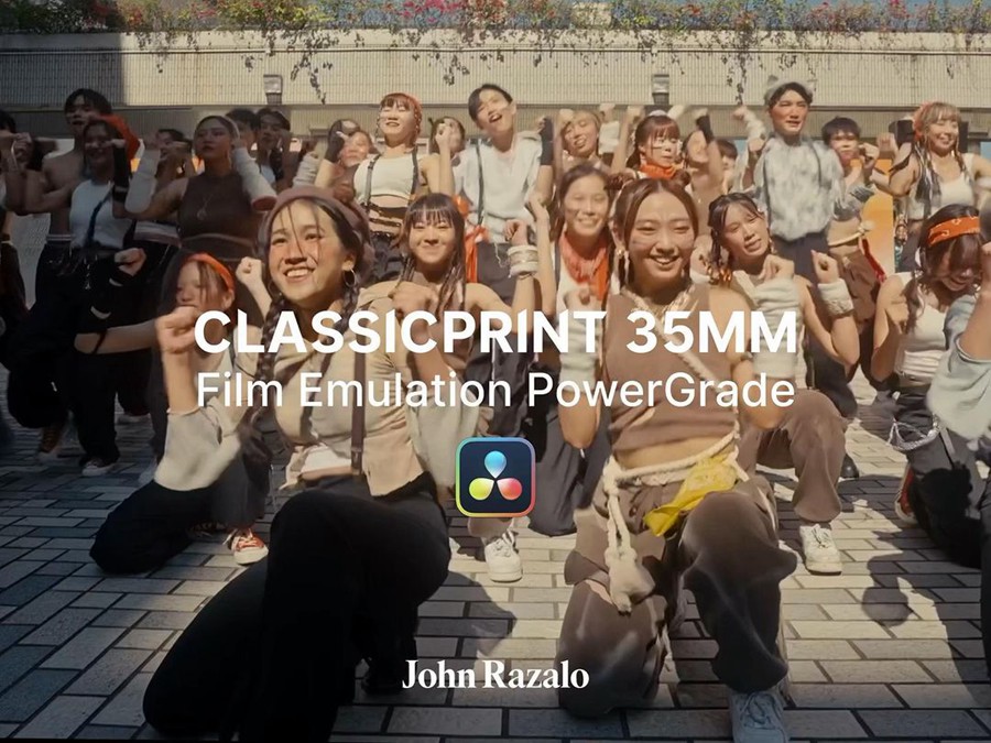 ClassicPrint 35mm Film Emulation PowerGrade V3 港风美学经典35mm胶片模拟电影视觉效果色彩分级达芬奇调色节点 , 第1张