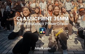 ClassicPrint 35mm Film Emulation PowerGrade V3 港风美学经典35mm胶片模拟电影视觉效果色彩分级达芬奇调色节点