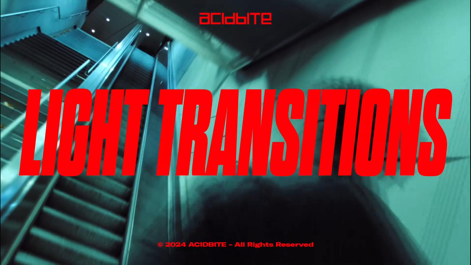 Acidbite – Light Transitions 101种王家卫慢快门风格多彩闪光灯光火焰光效4K视频转场过渡+音效 影视音频 第1张