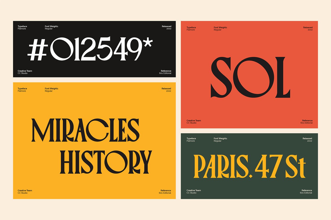 英文字体：复古浓缩美式艺术海报排版标题logo品牌VI字体 PALMORE – Vintage Rounded Serif , 第9张