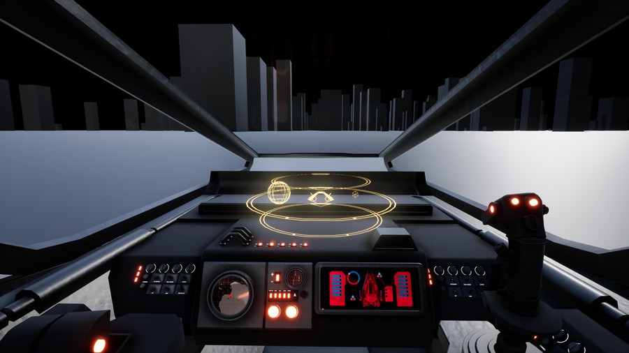 未来科幻星际战斗飞船3D模型UE设计素材 Unreal Engine TYPE-A Star Fighter with Cockpit and Arcade Flight v4.25 样机素材 第9张