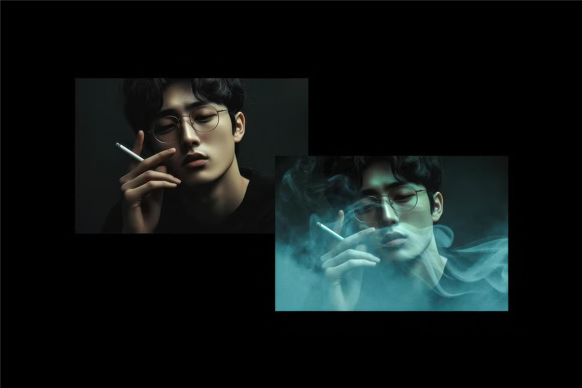 梦幻烟雾雾气照片效果Ps修图特效滤镜样机设计素材 Smoke Photo Effect , 第6张