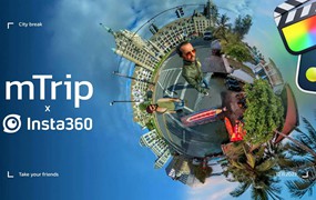 MotionVFX - mTrip Insta360全景运动相机Vlog旅拍特效/转场过渡FCPX插件