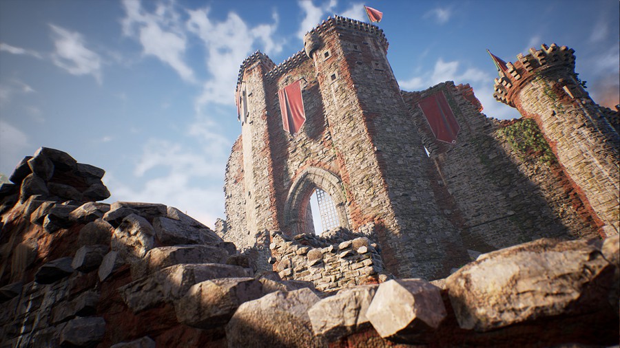 UE模型 奇幻中世纪欧洲城堡建筑3D模型设计素材 Unreal Engine – Fantasy Medieval Castle Kit 样机素材 第4张