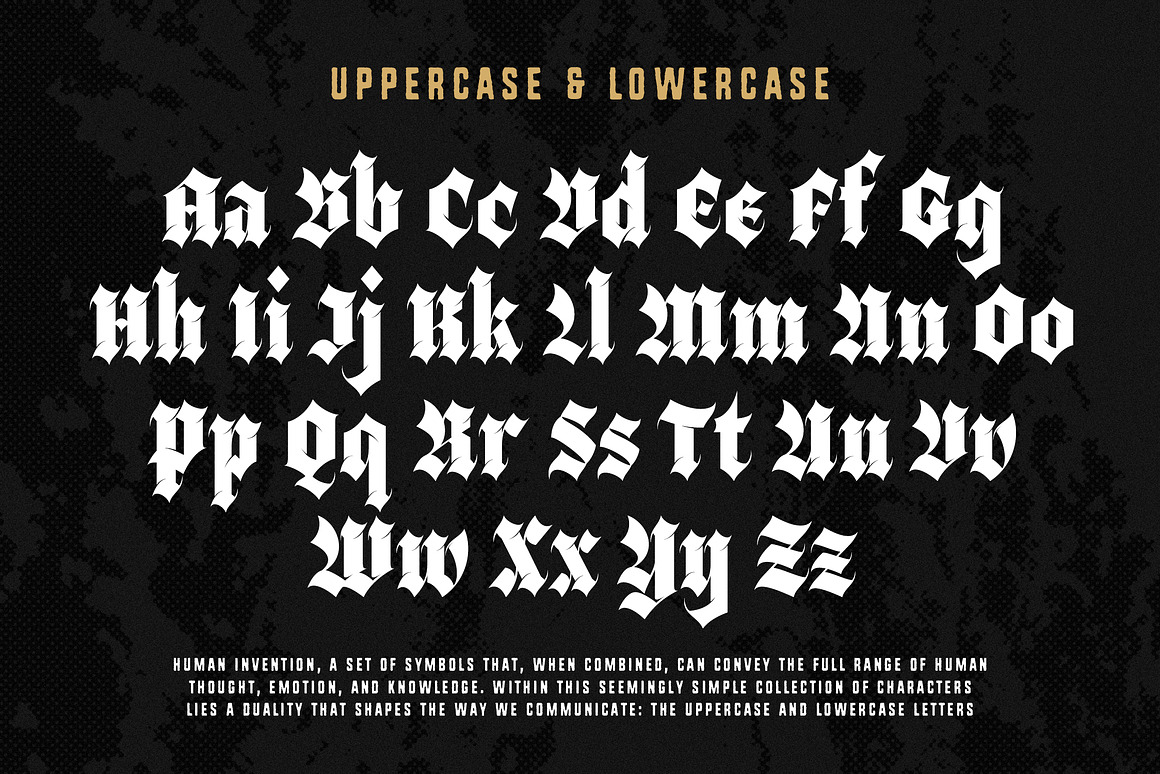 哥特式品牌海报包装徽标设计装饰英文字体安装包 Black Webs – Gothic Blackletter Typeface , 第2张