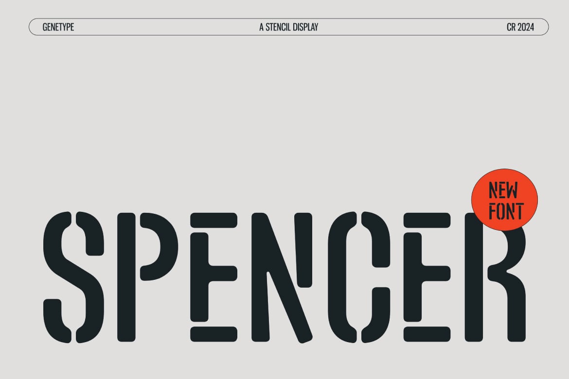 复古怀旧品牌海报徽标设计无衬线英文字体安装包 Spencer 设计素材 第2张