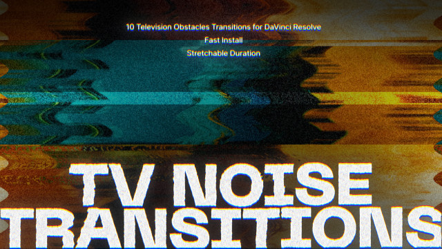 10种4K电视故障转场过渡达芬奇预设DaVinci Resolve Macros TV Noise Transitions 插件预设 第1张