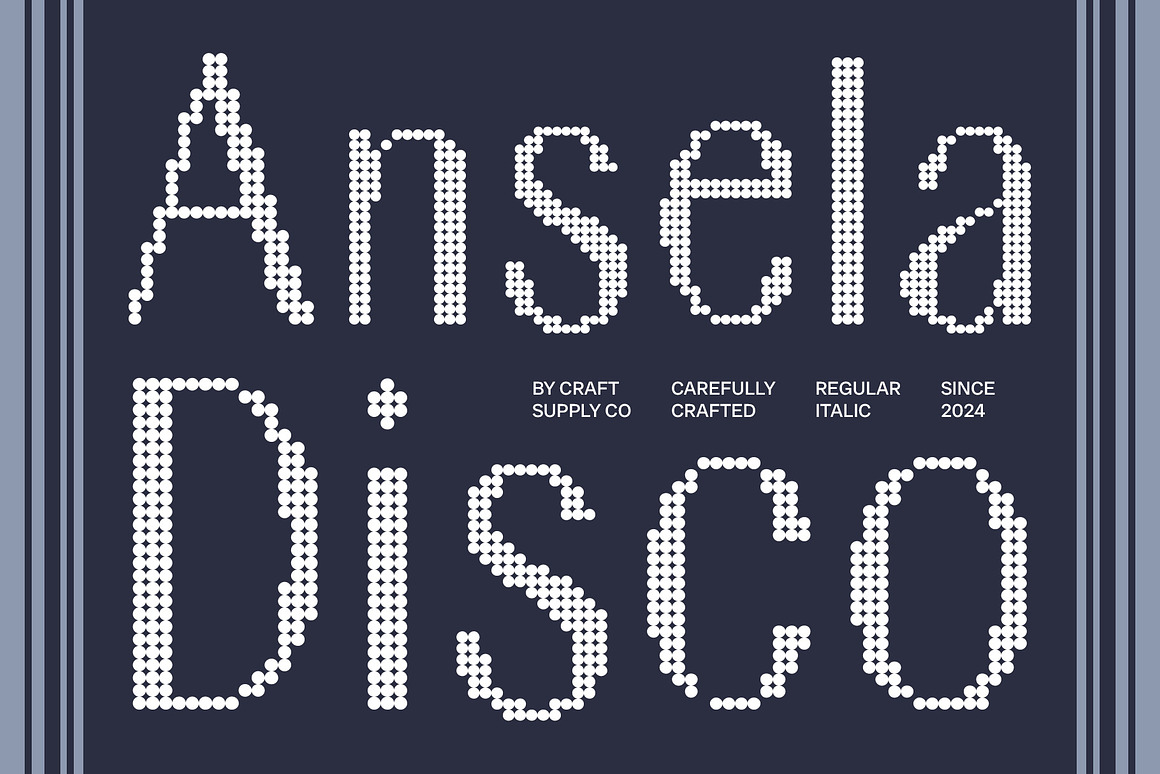 现代时尚品牌海报徽标设计无衬线英文字体安装包 Ansela Disco , 第1张