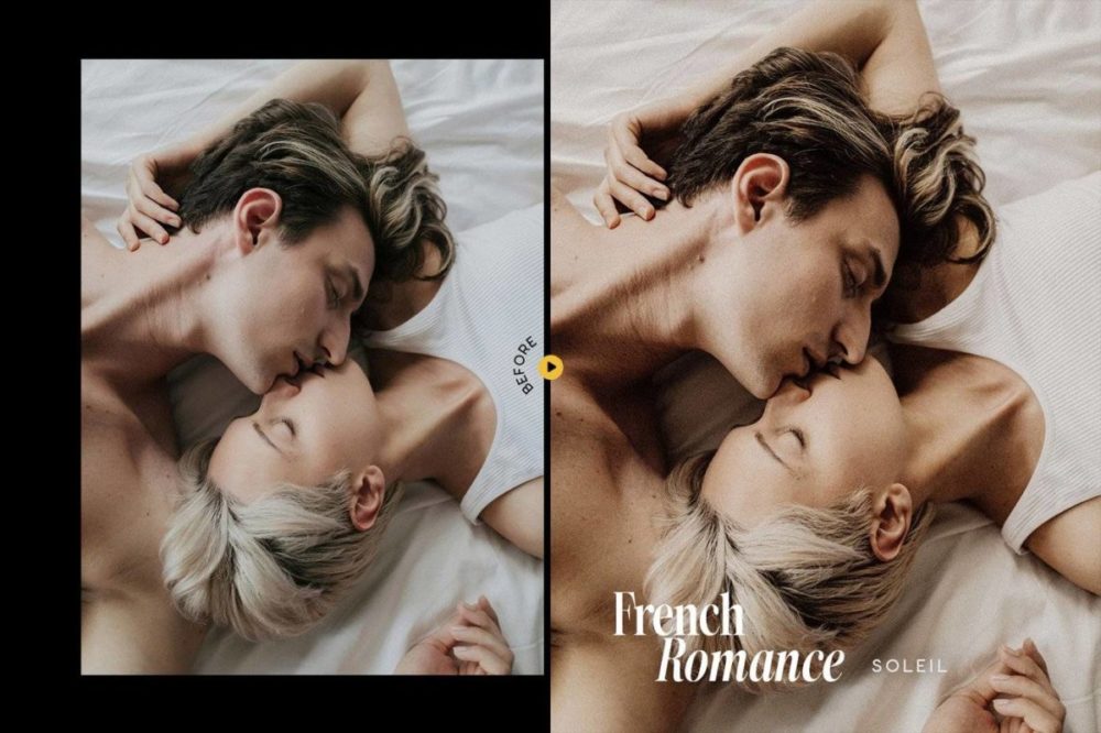 时尚法式浪漫电影肖像摄影照片调色Lightroom&LUT预设 French Romance Lightroom Presets and LUT 插件预设 第2张