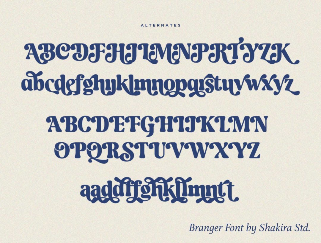 复古圆润海报标题品牌LOGO字体设计粗体衬线英文字体设计素材 Branger Font 设计素材 第7张