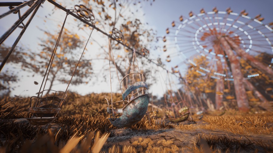 UE模型 苏联时代废弃儿童游乐场摩天轮场景3D模型素材 Unreal Engine Abandoned Amusement Park 样机素材 第7张