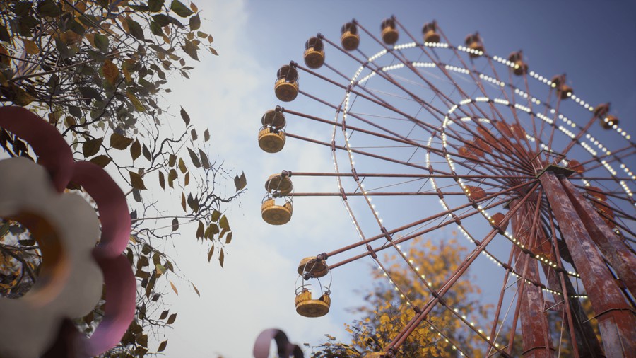 UE模型 苏联时代废弃儿童游乐场摩天轮场景3D模型素材 Unreal Engine Abandoned Amusement Park 样机素材 第8张