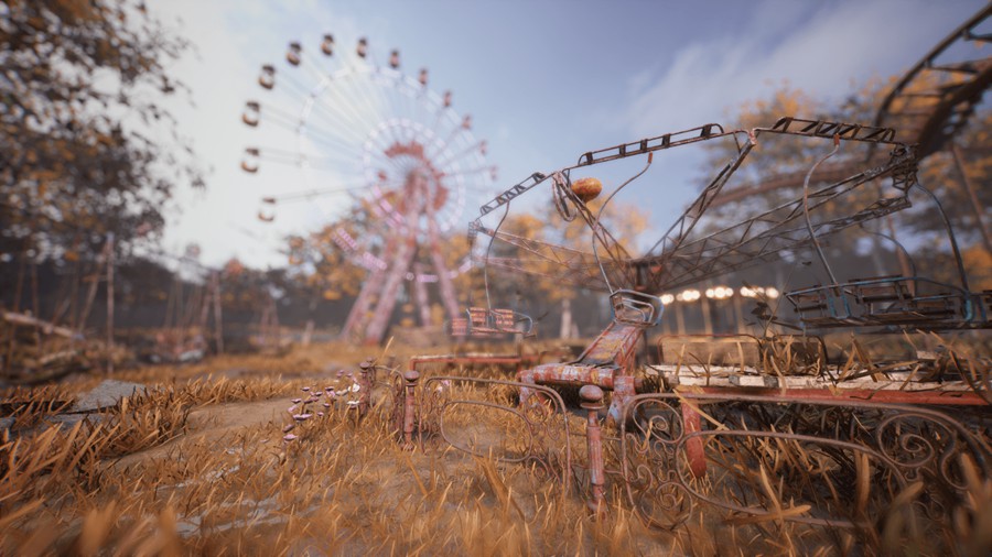 UE模型 苏联时代废弃儿童游乐场摩天轮场景3D模型素材 Unreal Engine Abandoned Amusement Park 样机素材 第11张