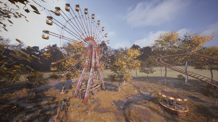 UE模型 苏联时代废弃儿童游乐场摩天轮场景3D模型素材 Unreal Engine Abandoned Amusement Park 样机素材 第13张