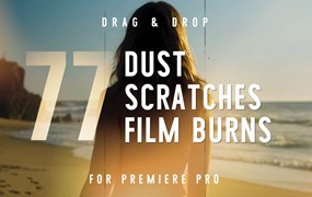 PR模板：4K胶片灰尘划痕烧伤PR模板 Dust, Scratches And Film Burns