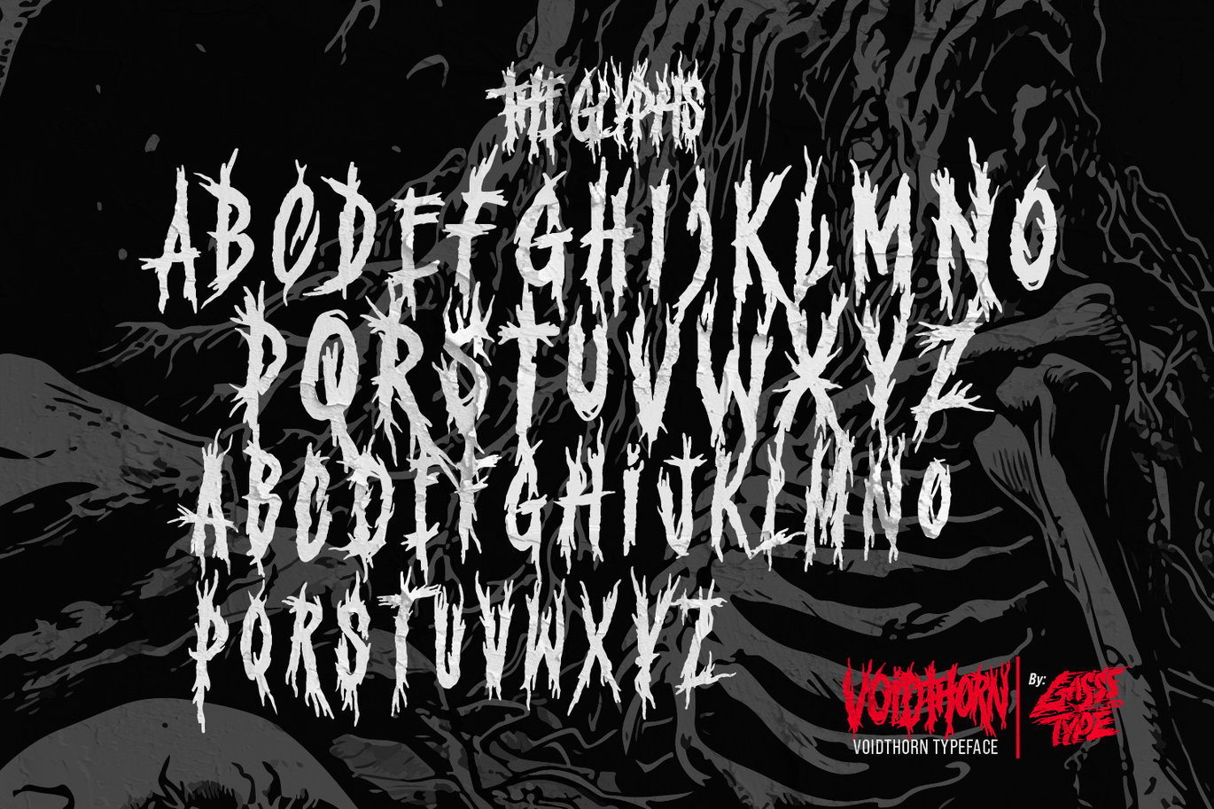 哥特式黑色金属海报徽标设计装饰英文字体安装包 Voidthorn – Black Metal Font , 第10张