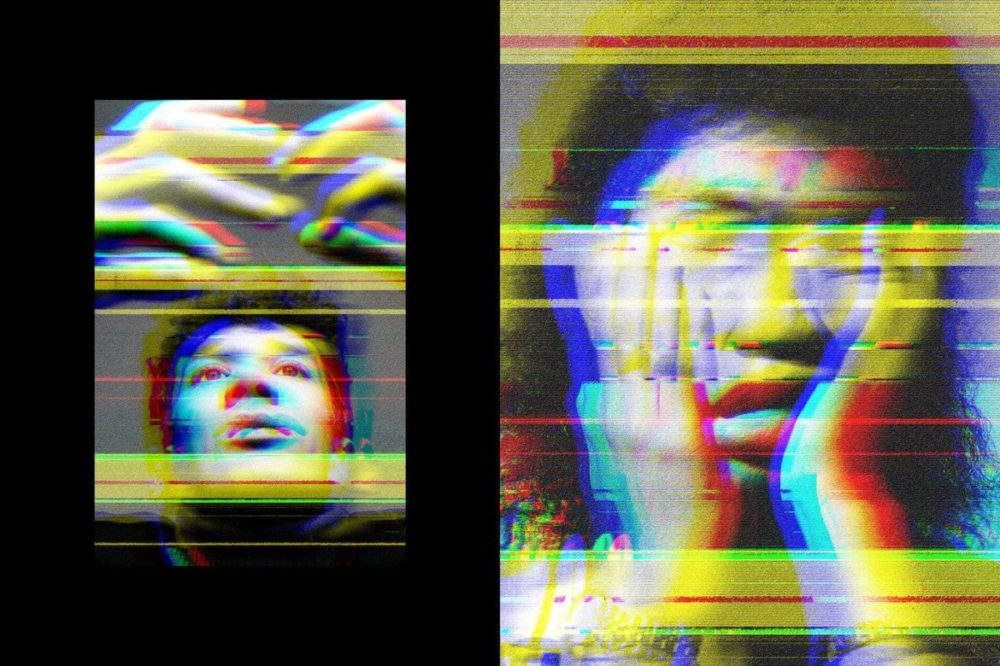 90年代信号故障毛刺屏幕像素照片效果PSD特效样机 Offset Print Glitching Photo Effect 插件预设 第4张