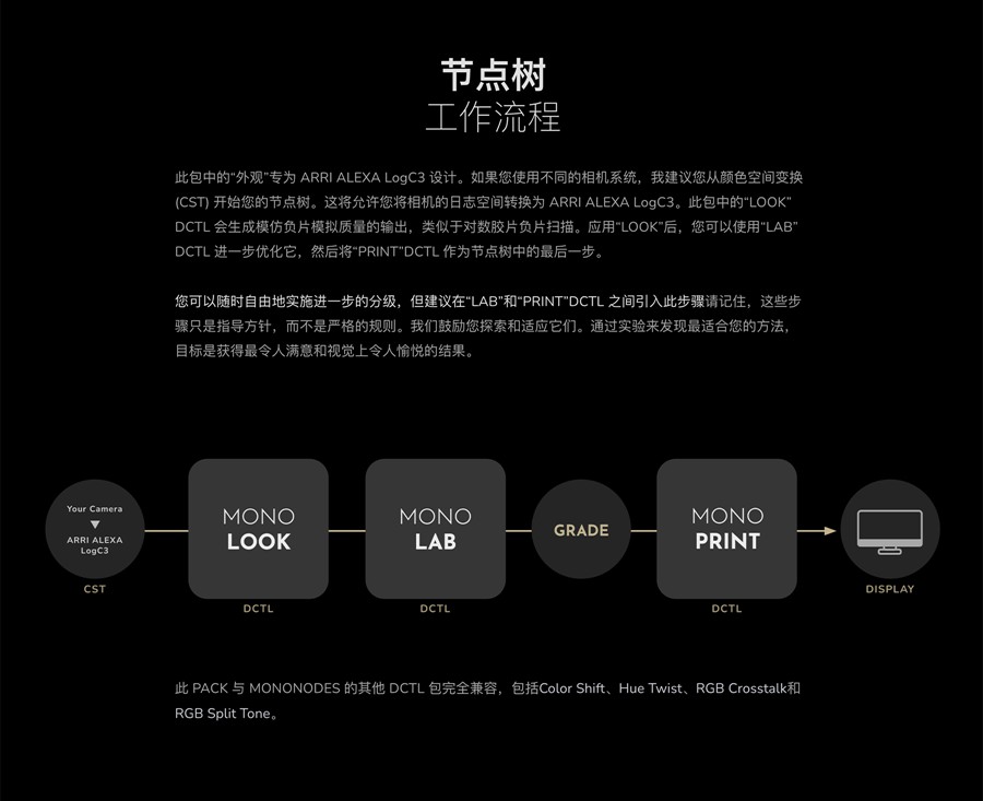 达芬奇DCTL插件：MonoNodes - LOOK / LAB / PRINT DCTLS 重现胶片独特品质柯达富士经典胶片美学达芬奇DCTL调色插件 插件预设 第14张