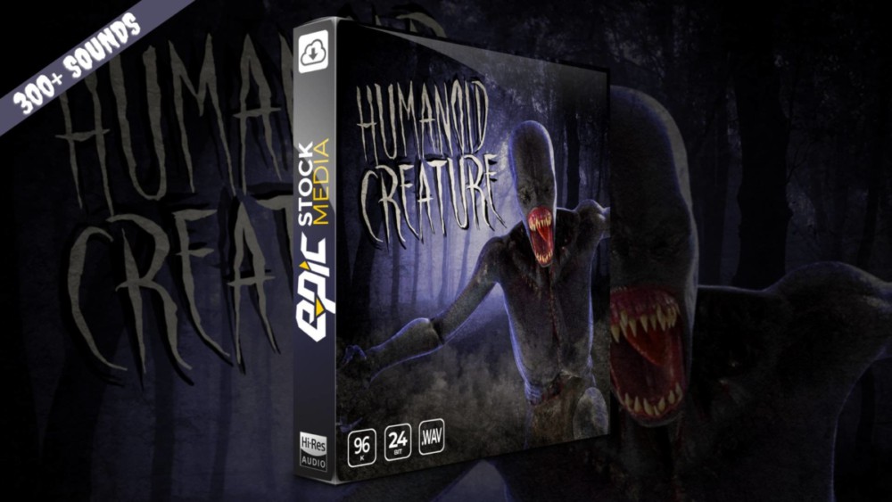 348组恐怖科幻变异动物生物攻击痛苦死亡喊叫音效素材 Epic Stock Media – Humanoid Creatures – Vocalization Sound Sets 影视音频 第1张