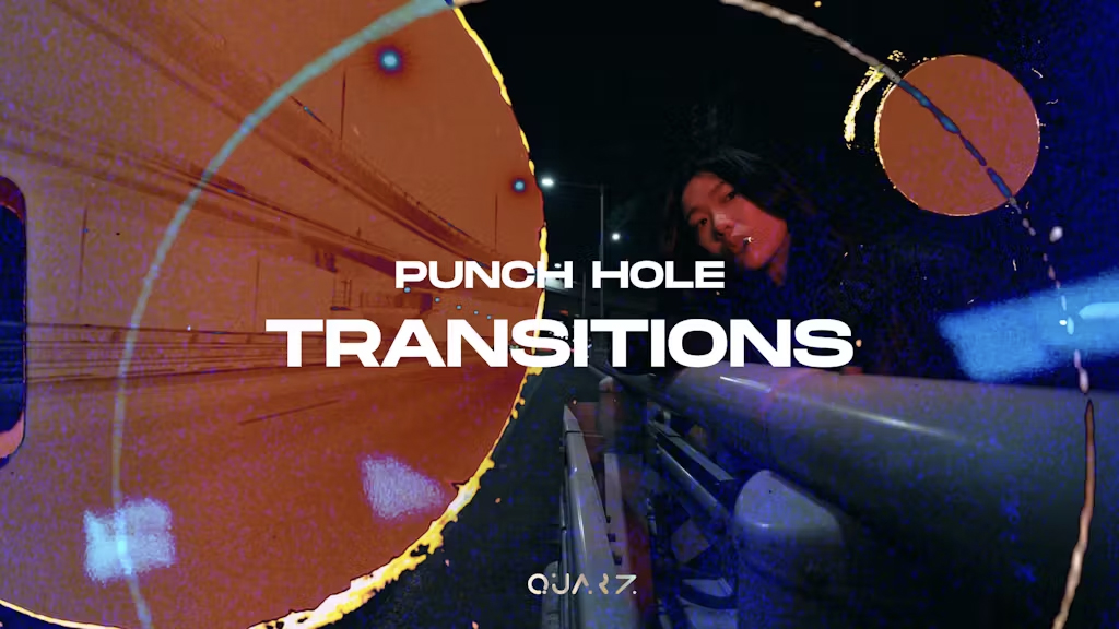 时尚复古胶片打孔转场过渡PR/AE/达芬奇三合一视频模板 Punch Hole Transitions 影视音频 第1张