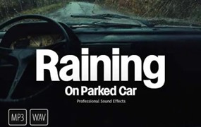 音效：8种下雨天车内音效素材 Zapsplat Raining on Parked Car