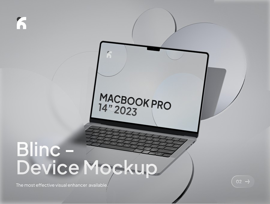 高级灰背景网站web ui设计Ps展示效果图苹果MacBook Pro笔记本电脑贴图样机 Blinc – Macbook Pro Gray Mockups 样机素材 第1张