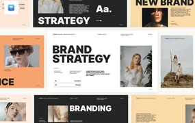 现代品牌营销策划演示文稿设计Keynote模版 Brand Strategy Keynote Template