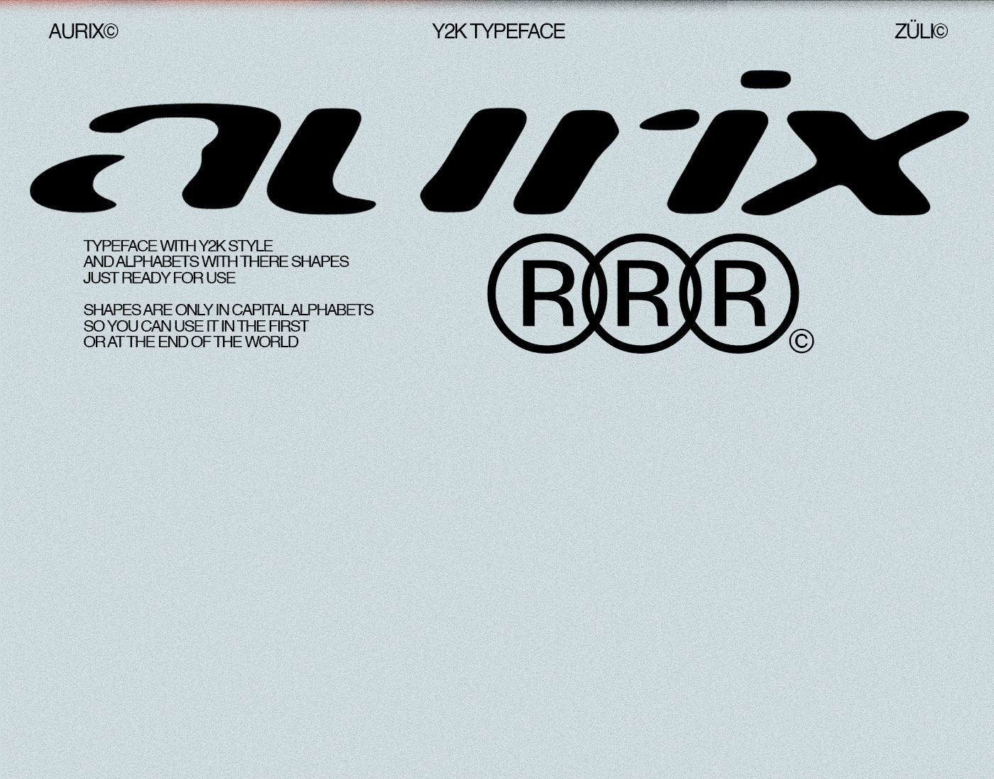 英文字体：复古Y2K艺术科技未来抽象英文标题排版手写装饰性字体 Aürix – Y2k Typeface , 第2张