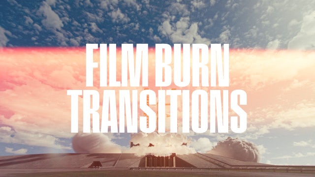 AE模板：20个复古文艺做旧胶片漏光耀斑4K叠加转场模板 Film Burn Transitions , 第1张