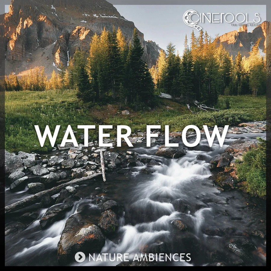 Cinetools Water Flow 100组自然环境水流音效纪录片电影慢节奏舒缓森林小溪河流瀑布鸟叫声无损WAV音效 , 第1张