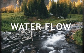 Cinetools Water Flow 100组自然环境水流音效纪录片电影慢节奏舒缓森林小溪河流瀑布鸟叫声无损WAV音效