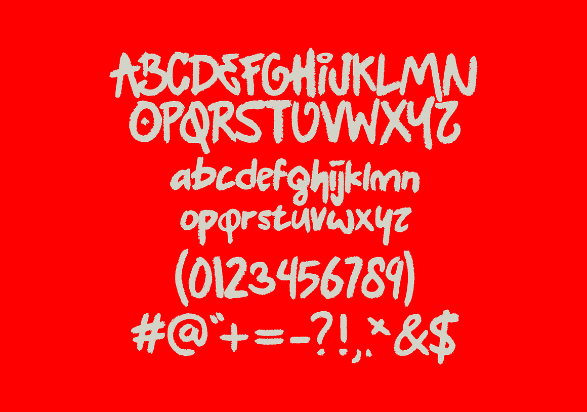 英文字体：前卫邋遢氛围美感街头文化潦草毛边手写字体 Aodeps — Display Font , 第3张